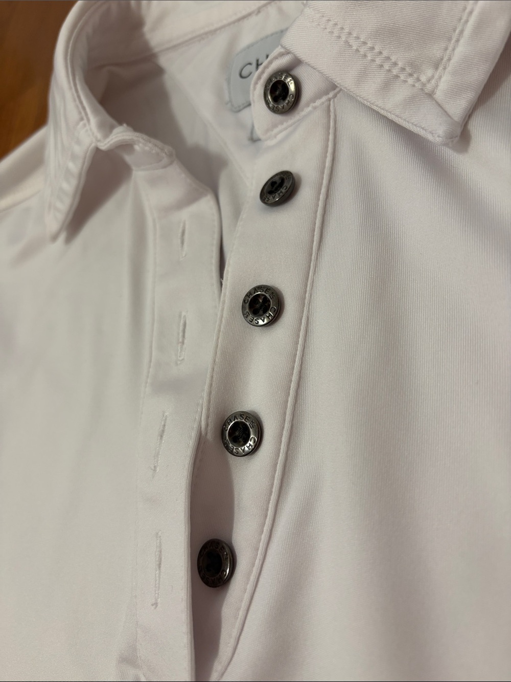 Chase 54 women’s white long sleeve polo quick dry golf tennis - Picture 5 of 11